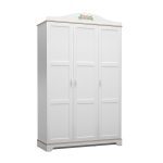 BIANCA 3 DOORS WARDROBE ULTRA WHITE