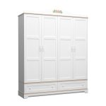 BIANCA 4 DOORS WARDROBE ULTRA WHITE