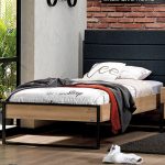 IRONY 120X200 VERTICAL BED FRAME &HB U OAK