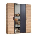 IRONY 4 DOORS WARDROBE U OAK